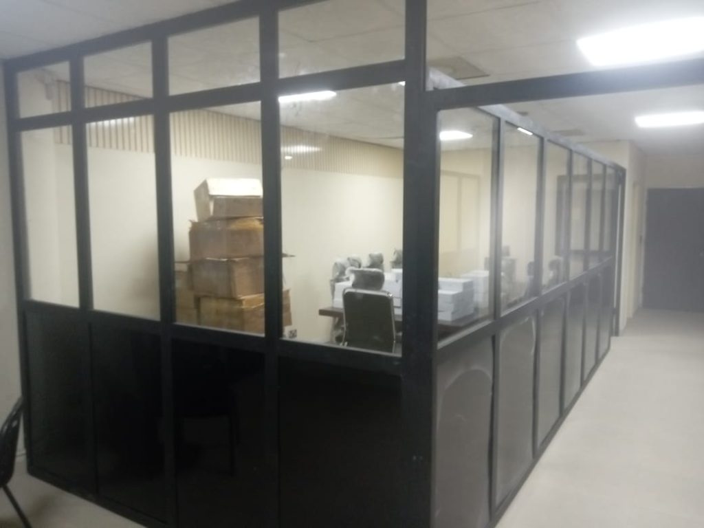 Aluminium Partition @ ECOWAS Server Room